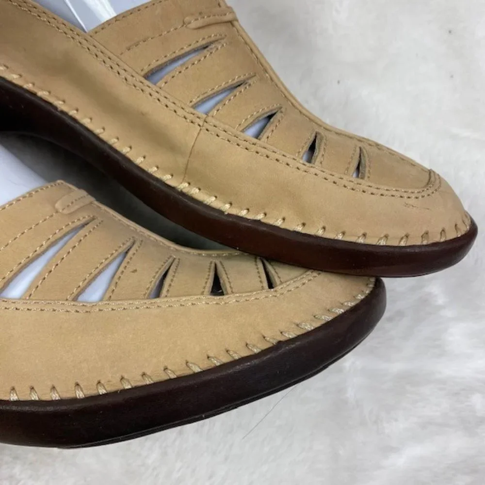 I Love Comfort Aylwin Leather‎ Slingback Hook and Loop Sandals, size 8.5